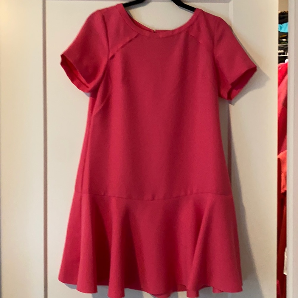 Banana Republic Hot Pink Short Sleeve Dress